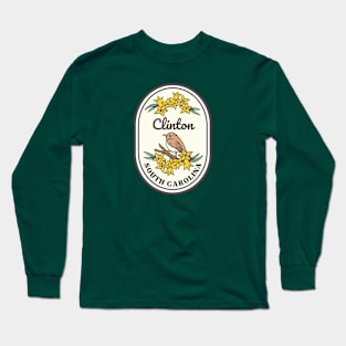 Clinton South Carolina Wren SC Tourist Souvenir Long Sleeve T-Shirt